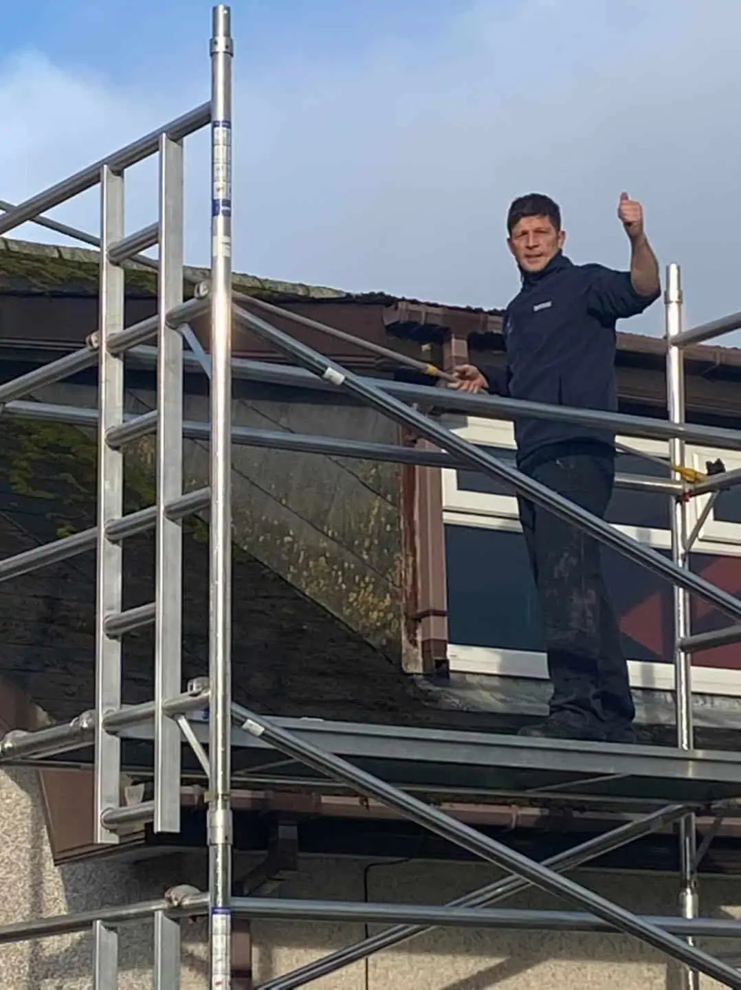A Safe Scaffolding Approach To Roof Cleaning